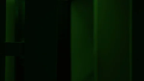 Prison, prison cell bars and prison door, escape from prison, bank vault Stock Footage 98168596