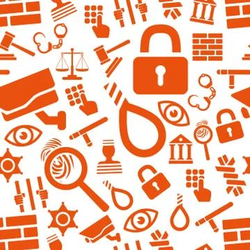 Prison seamless pattern Stock Illustration