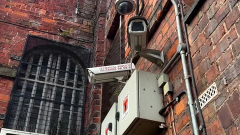 Prison Security Cameras, Surveillance Stock Footage 166569645