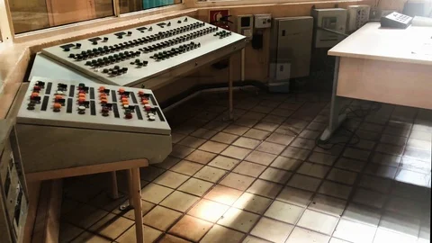 Prison Security Control Room Stock Footage 104849697