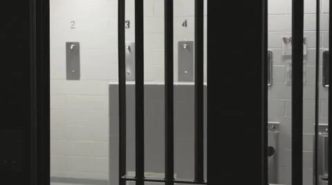 Prison Shower Bars Stock Footage