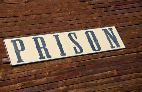 Prison sign Stock-Fotos