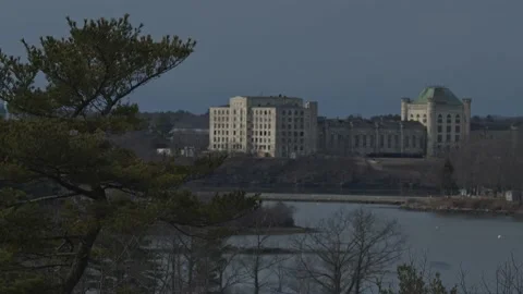 Prison through a window Stock Footage 182897413