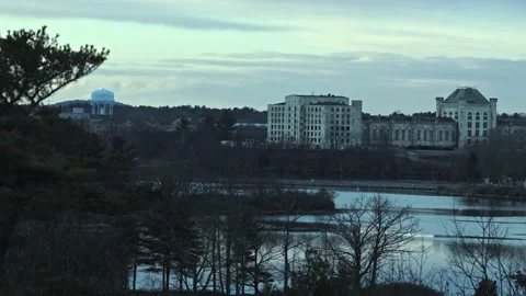 Prison through a window Stock Footage 182897449