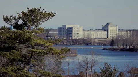 Prison through a window Stock Footage 182897451