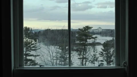 Prison through a window Stock Footage 182906805