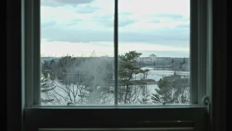 Prison through a window Stock Footage 182906806