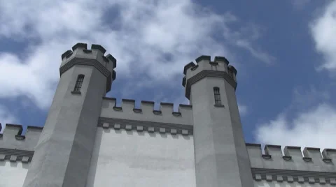 Prison Time Lapse (Faster Cloud Movement) 1080 Video stock 1046214
