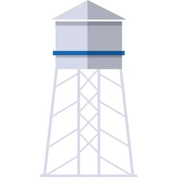 Prison tower for debtor vector flat icon Stock Illustration