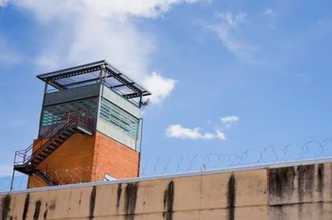 Prison tower Stock-Fotos