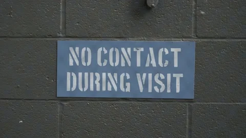 Prison Visitors Sign Stock Footage 203258058