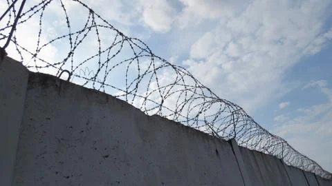 Prison wall background Stock Photos