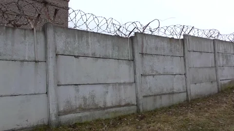 Prison Wall Stock Footage 142587831