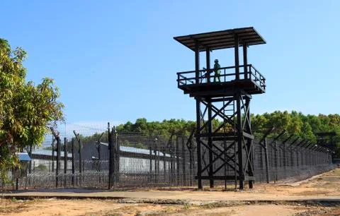 Prison wall Stock Photos