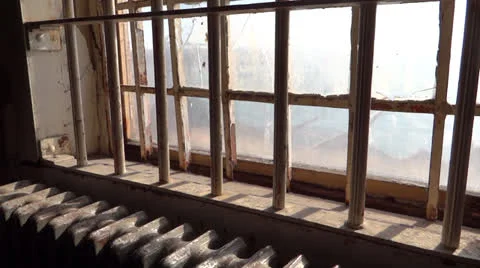 Prison Window Bars at Alcatraz 스톡 동영상 22606299