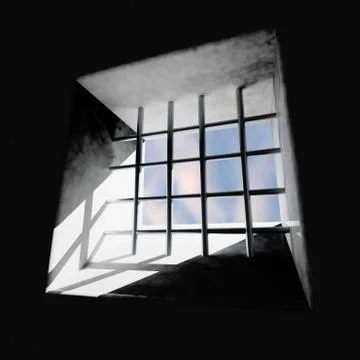 Prison window Stock Illustration