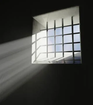 Prison window Stock Illustration