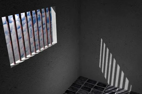 Prison window Stock Illustration