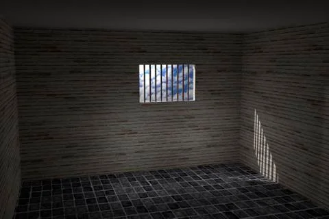 Prison window Stock Illustration