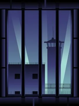 Prison window Stock Illustration