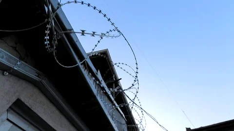 Prison wire 库存影片 76441858