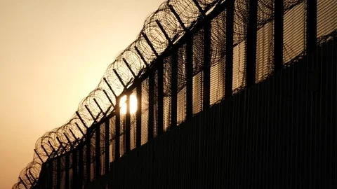 Prison wire Stock Footage 111561610