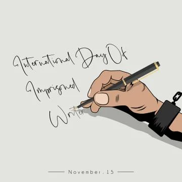 Prison Writer 22 Stock Illustration