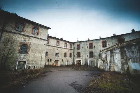 Prison yard Stock Photos