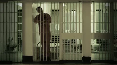 Prisoner in Cell Stockbeeldmateriaal 22792035
