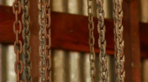 Prisoner in chains Stock Footage