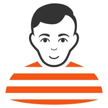 Prisoner Flat Icon Stock Illustration