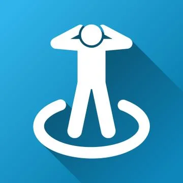 Prisoner Gradient Square Icon Stock Illustration