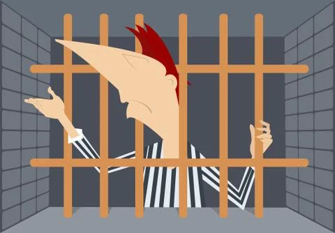 Prisoner Stock Illustration
