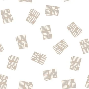 Prisoner private matter glyph vector seamless pattern 库存插图