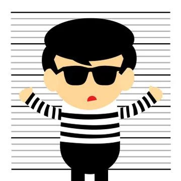 Prisoner vector cartoon Stock Illustration