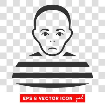 Prisoner Vector EPS Icon Ilustración de archivo
