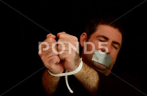 Prisoner of war - concept photo Stock Photos