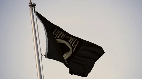 Prisoner of War POW Flag Stock Footage 111923973