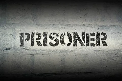 Prisoner word gr Stock Illustration