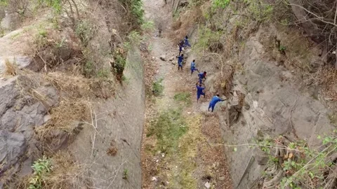 Prisoners doing Hard Labor Stock Footage 270824309