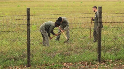 Prisoners Stock Footage 30368673
