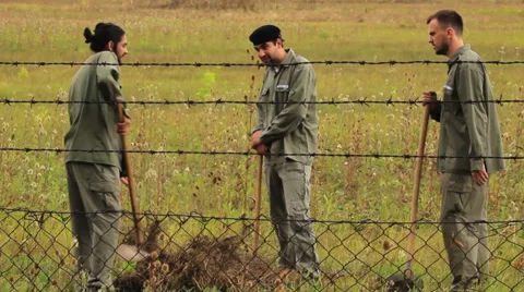 Prisoners Stock Footage 30368843