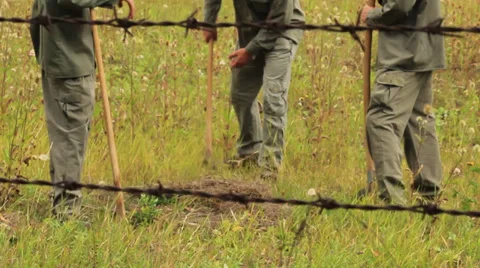 Prisoners Stock Footage 30368901