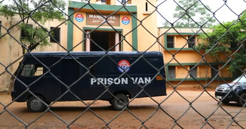 Prisoners van closeup Stock Footage 326300988