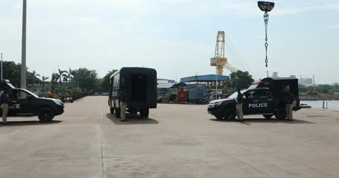 Prisoners van closeup 動画素材 326322728