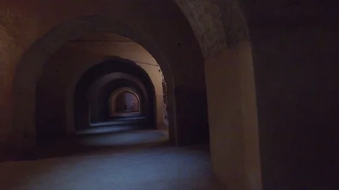Prison's Tunnels Stock Footage 92422350