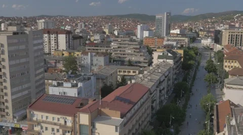 Pristina aerial Stockbeeldmateriaal 61092053
