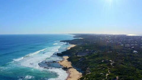 Pristine Australian Surf Coast Line Aerial Stock Footage 138047134