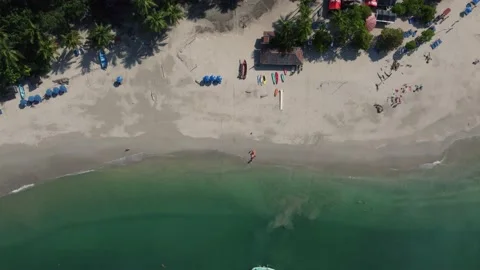 Pristine beach in Costa Rica Stock Footage 166561850