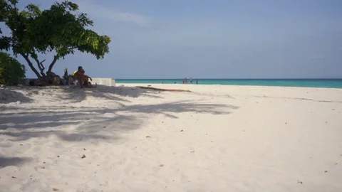 A pristine beach in the Philippines Stock Footage 76840556